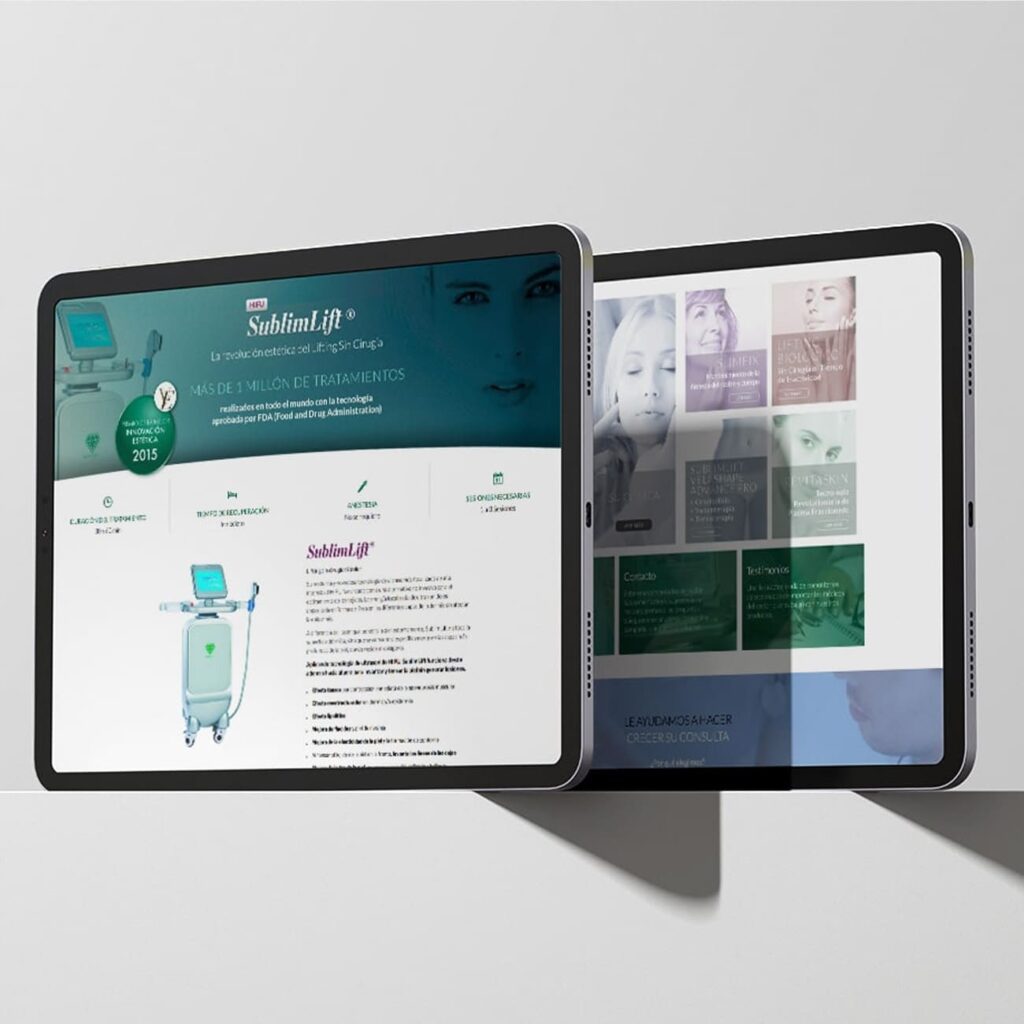 Dise&ntilde;o web WordPress para marca de est&eacute;tica